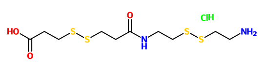 (image for) MC025156 3-{2-[2-(2-Amino-ethyldisulfanyl)-ethylcarbamoyl]-ethyldisulfanyl}-propionic acid hydrochloride